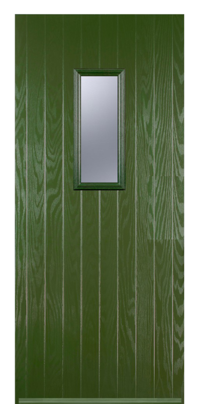 1 Square Cottage Fern Green Composite Door