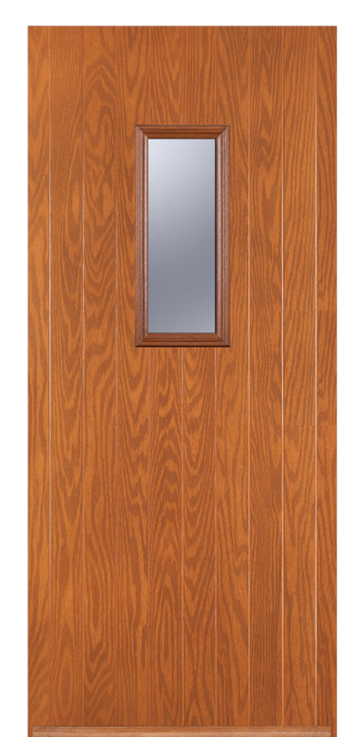 1 Square Cottage Oak Composite Door