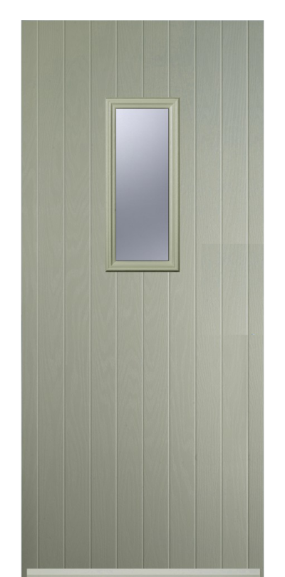 1 Square Cottage Pebble Grey Composite Door