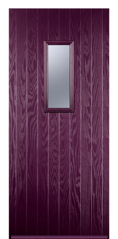 1 Square Cottage Purple Composite Door