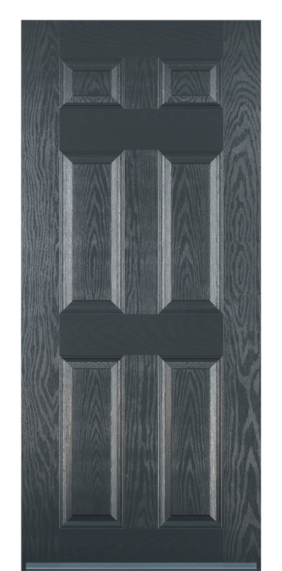 6 Panel Composite Door Anthracite