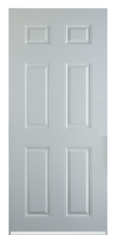 6 Panel Composite Door White