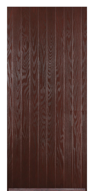 Cottage Solid Composite Door Darkwood
