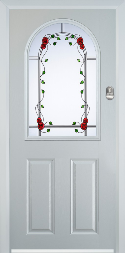 2 Panel 1 Arch Composite Door Mackintosh Rose