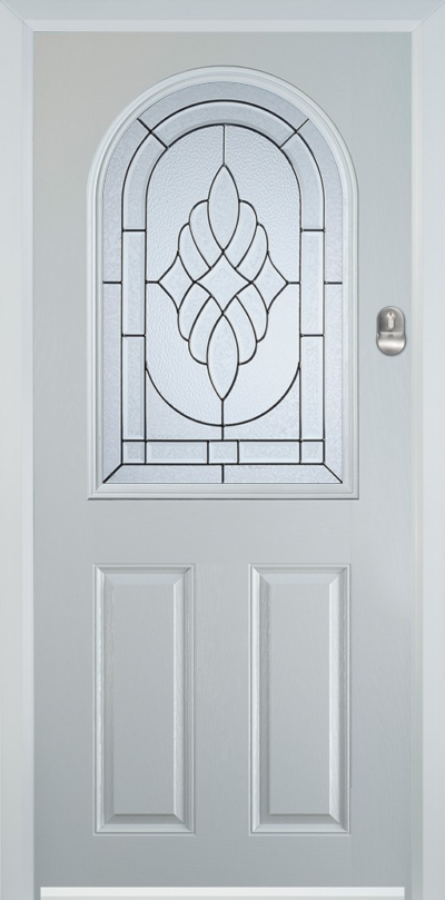 2 Panel 1 Arch Composite Door Zinc Art Elegance