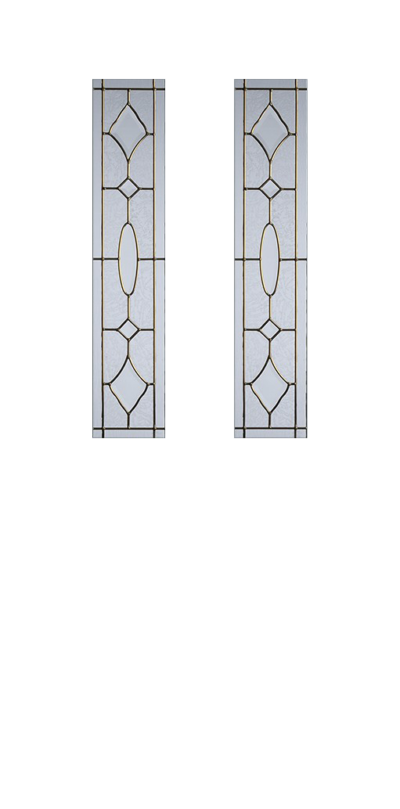 2 Panel 2 Square Composite Door Brass Art Clarity