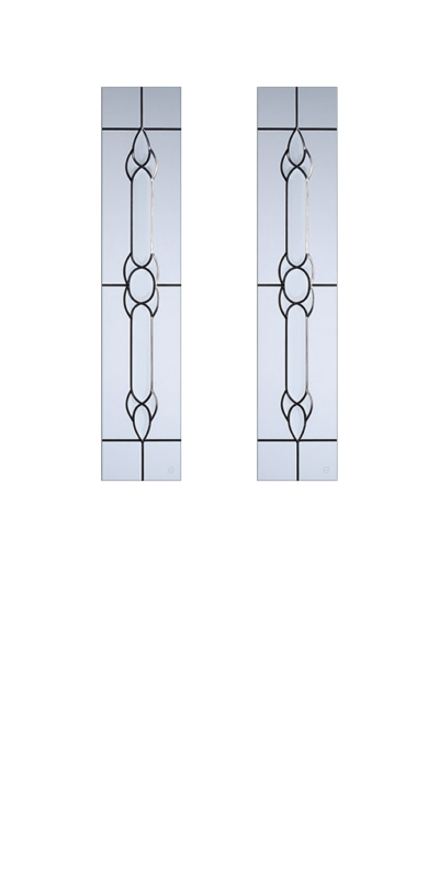 2 Panel 2 Square Composite Door Crystal Bohemia