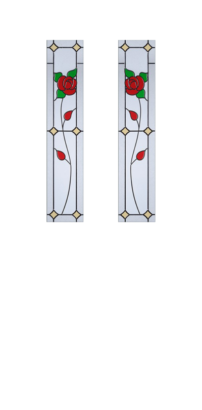 2 Panel 2 Square Composite Door English Rose