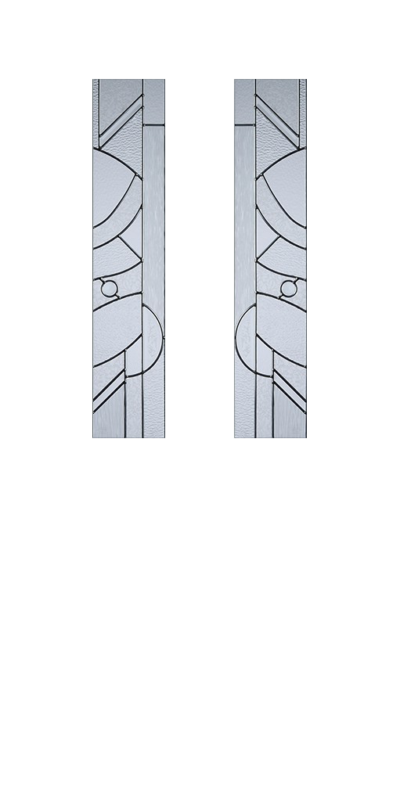 2 Panel 2 Square Composite Door Zinc Art Abstract