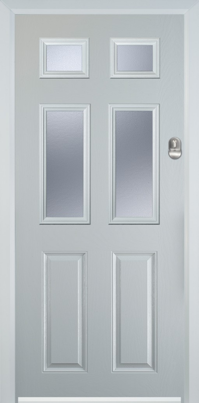 2 Panel 4 Square Composite Door Chantilly
