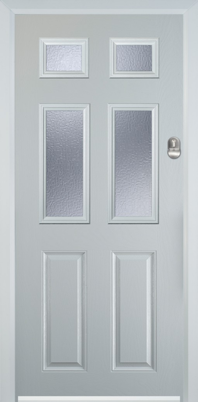 2 Panel 4 Square Composite Door Digital