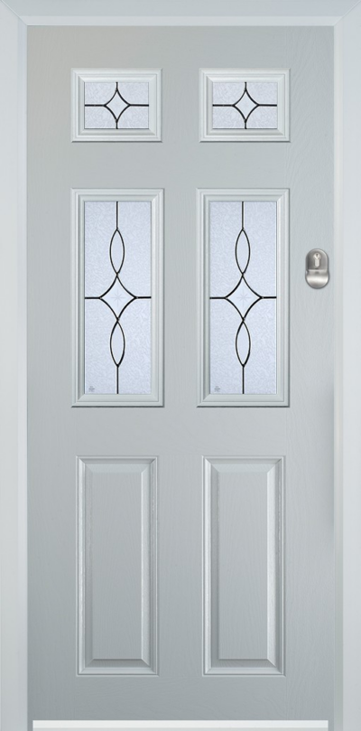 2 Panel 4 Square Composite Door Flair