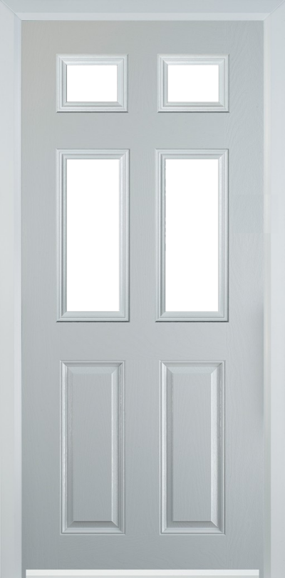 2 Panel 4 Square Composite Door White