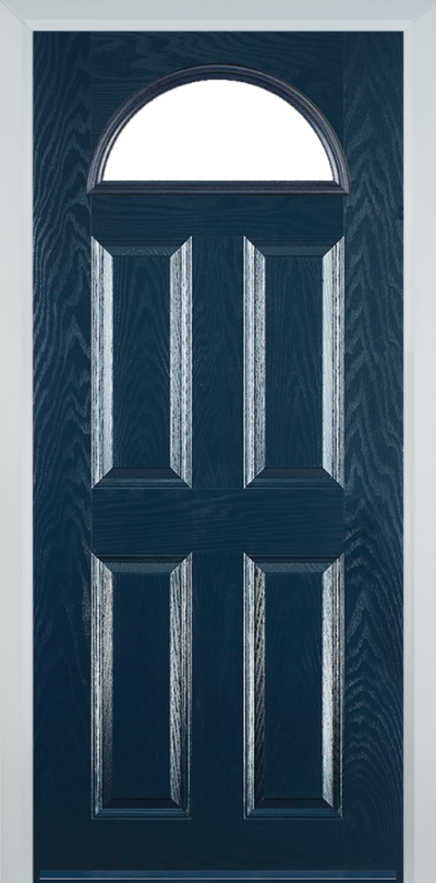 4 Panel 1 Arch Composite Door Blue