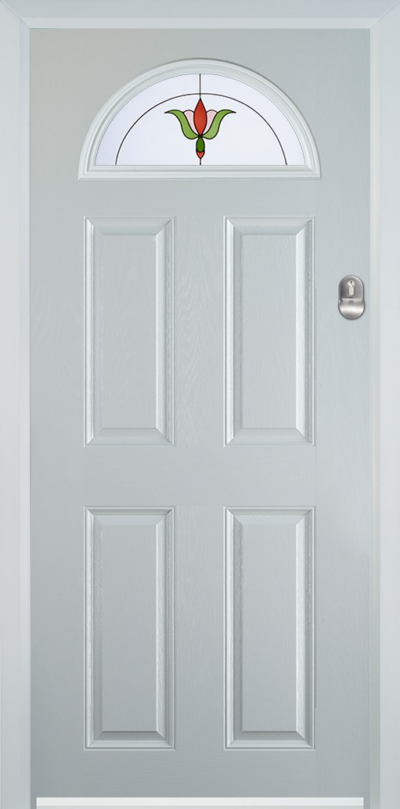 4 Panel 1 Arch Composite Door Fleur
