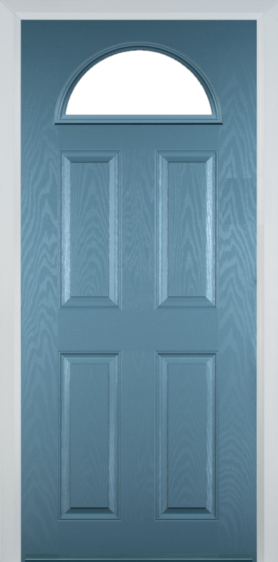 4 Panel 1 Arch Composite Door Pastel