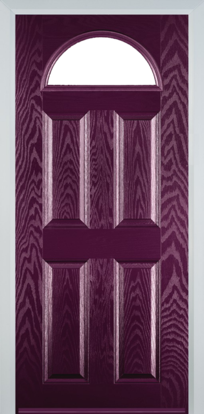 4 Panel 1 Arch Composite Door Purple Violet