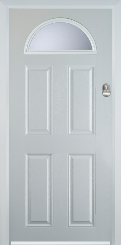 4 Panel 1 Arch Composite Door Stippolyte