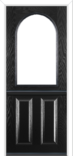 Caunton Stable Composite Door Black Brown