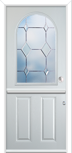Caunton Stable Composite Door Clear Bevels