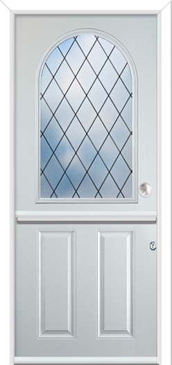 Caunton Stable Composite Door Diamond Lead 9mm