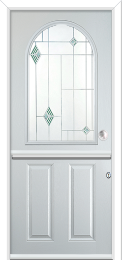 Caunton Stable Composite Door Fusion Green