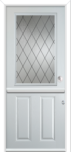 Clumber Composite Stable Door Diamond Lead 9mm