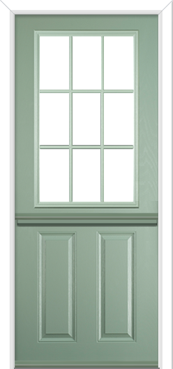 Clumber Grill Stable Composite Door Chartwell
