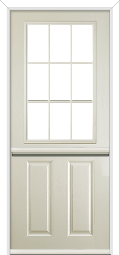 Clumber Grill Stable Composite Door Cream
