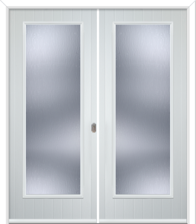 Fully Glazed Composite French Doors Charcoal Sticks