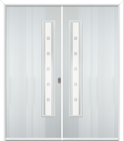 Halam Handle Composite French Doors Greenwich