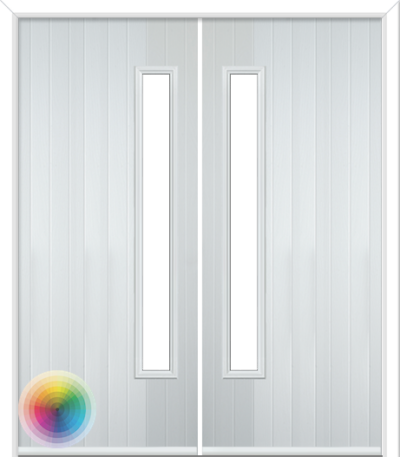 Halam Handle Composite French Doors Special RAL