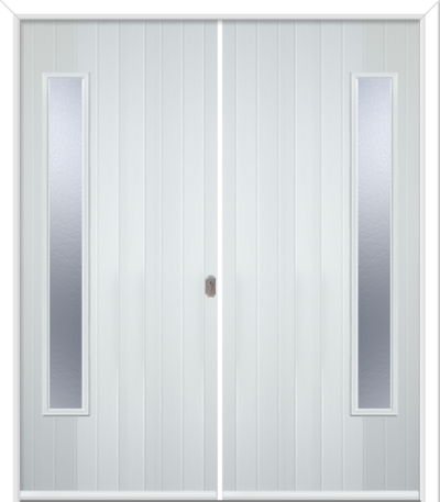 Halam Hinge Composite French Doors Chantilly