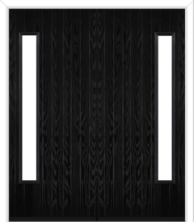 Halam Hinge Composite French Doors Midnight Black