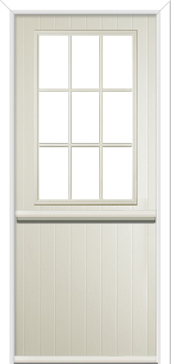 Kelham Grill Composite Stable Door Cream