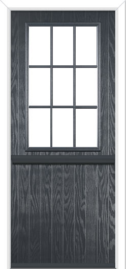 Kelham Grill Composite Stable Door Slate Grey