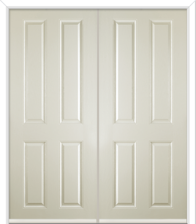 Maple Solid Composite French Doors Cream