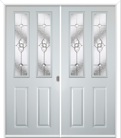 Maple Square Composite French Doors Finesse
