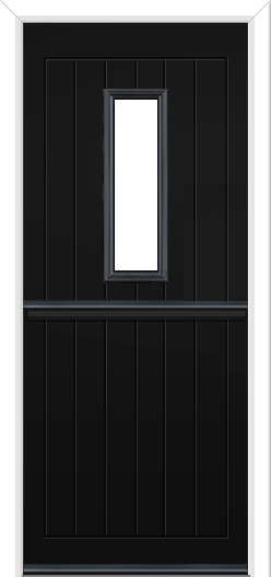 Newstead 1 Composite Stable Door Black Brown