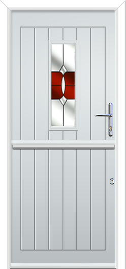 Newstead 1 Composite Stable Door Crystal Bohemia Red