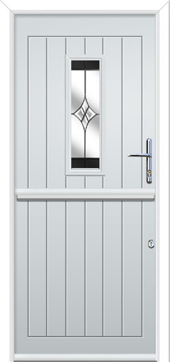 Newstead 1 Composite Stable Door Crystal Harmony Black