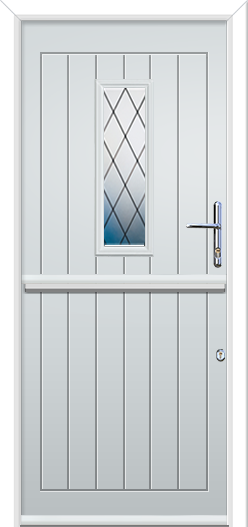 Newstead 1 Composite Stable Door Diamond Lead 9mm