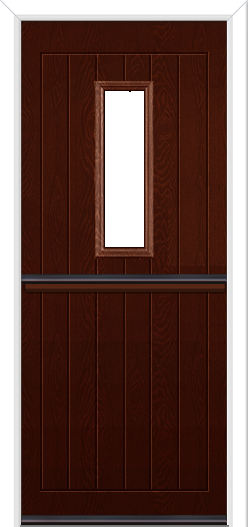 Newstead 1 Composite Stable Door Rosewood