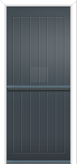Newstead Solid Stable Composite Door Anthracite Grey