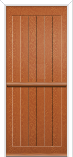 Newstead Solid Stable Composite Door Golden Oak