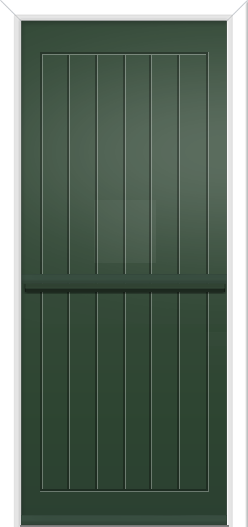 Newstead Solid Stable Composite Door Green