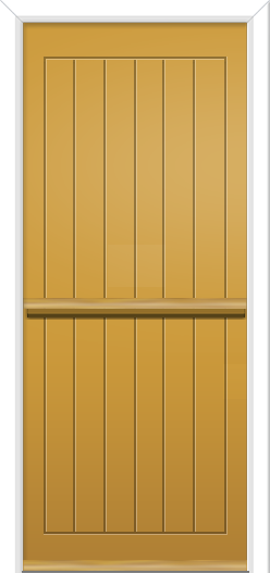 Newstead Solid Stable Composite Door Irish Oak
