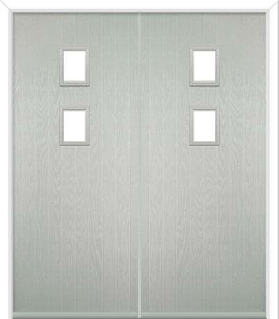 Wellow 2 Composite French Doors Agate Grey