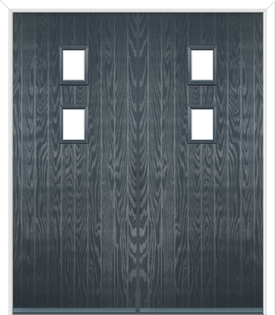 Wellow 2 Composite French Doors Anthracite Grey
