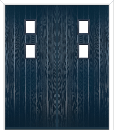 Wellow 2 Composite French Doors Blue
